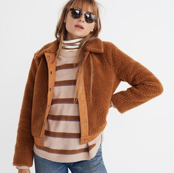 Madewell Jackets & Blazers - SOLD Madewell Portland Sherpa Jacket